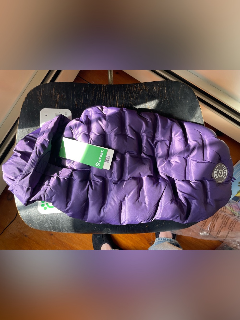 GF PET Purple Puffer Dog Coat